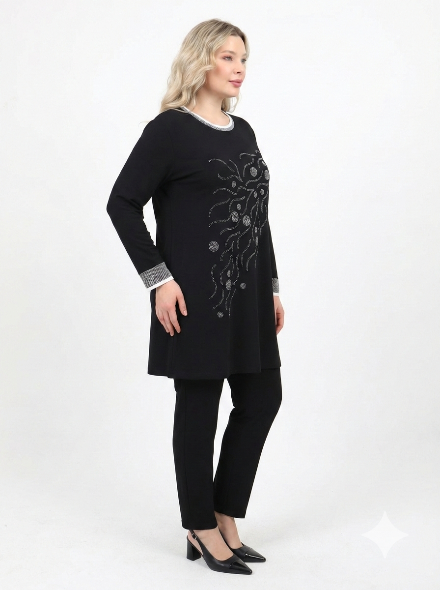 Önü Taşlı Tunik - 070