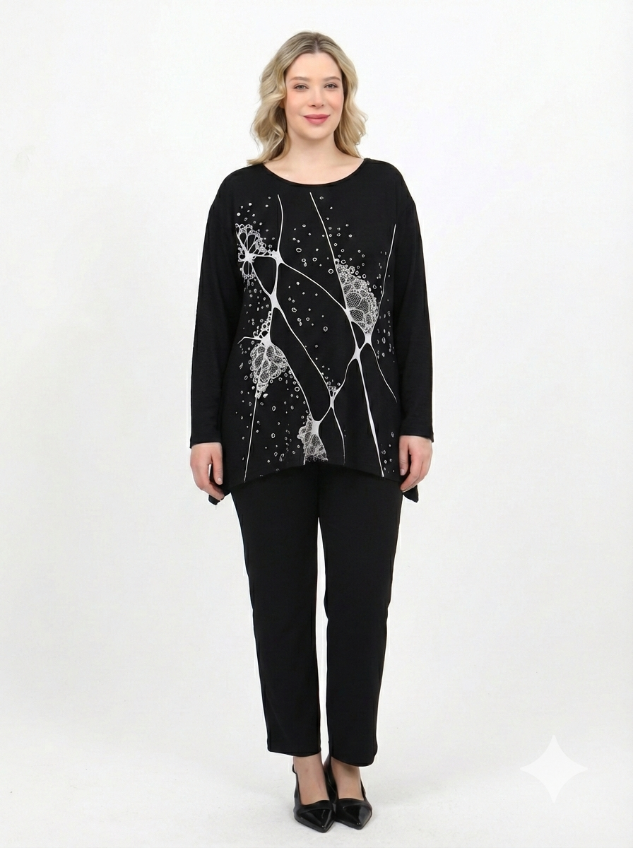 Önü Baskılı Tunik - 041