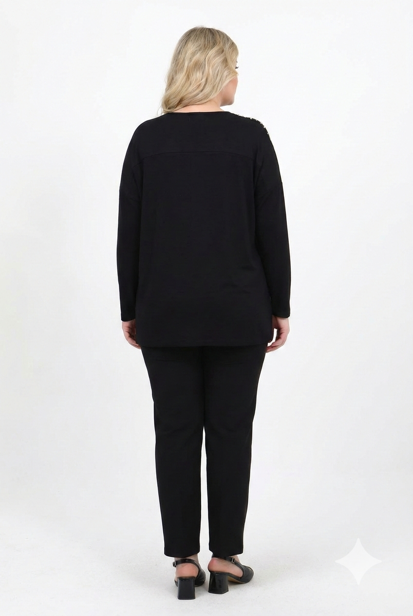 Dantel Kombinli Bluz - 330