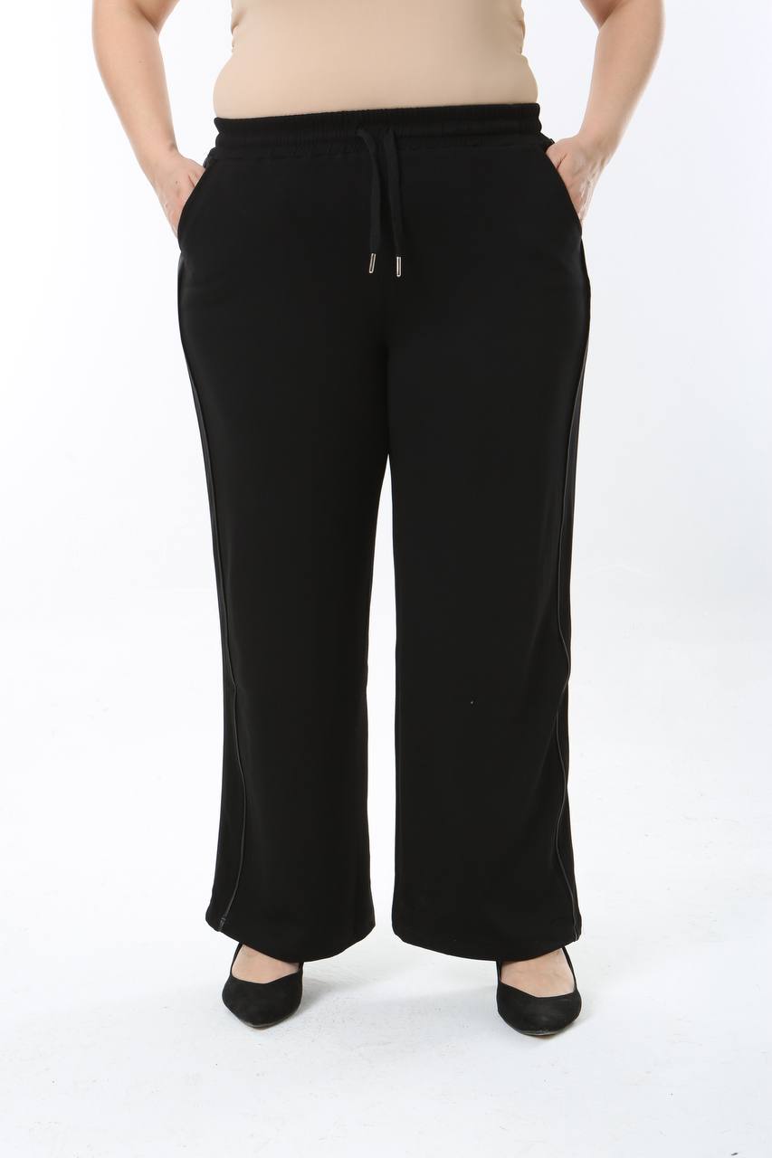 Yanı Biyeli Bol Paça Pantolon - 701