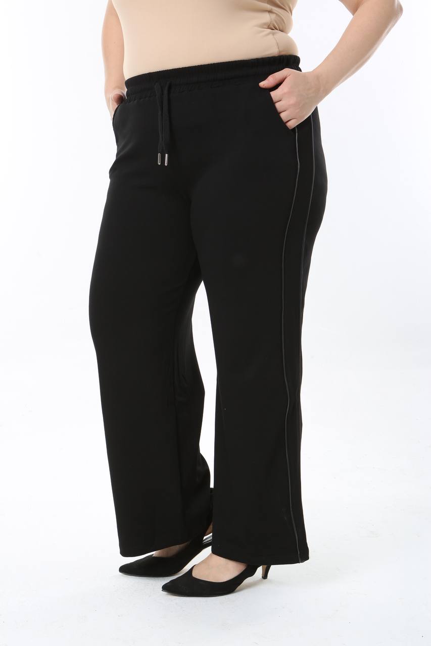 Yanı Biyeli Bol Paça Pantolon - 701