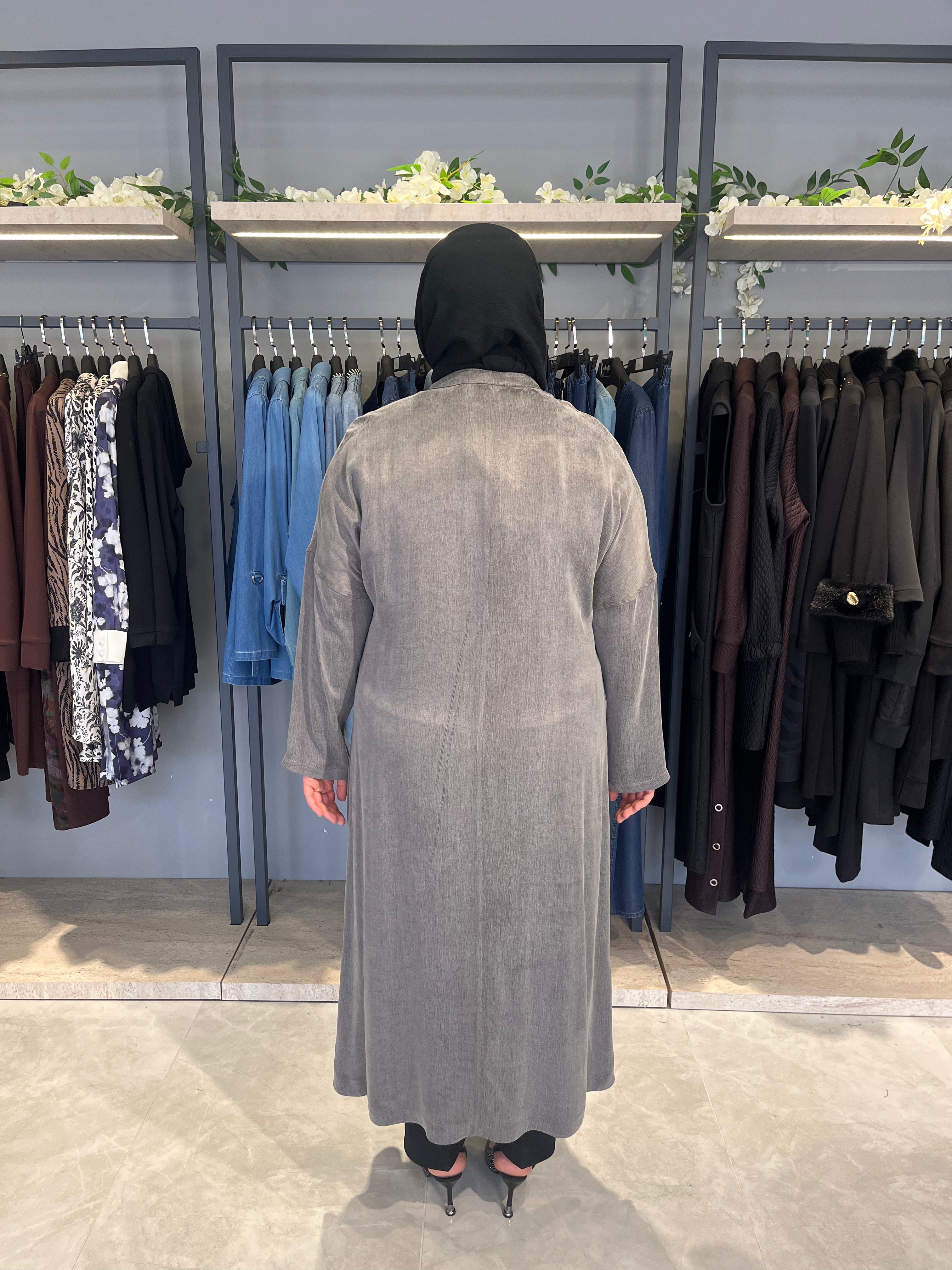 Düşük Kol Katlı İpek Qupra Kap-  1330