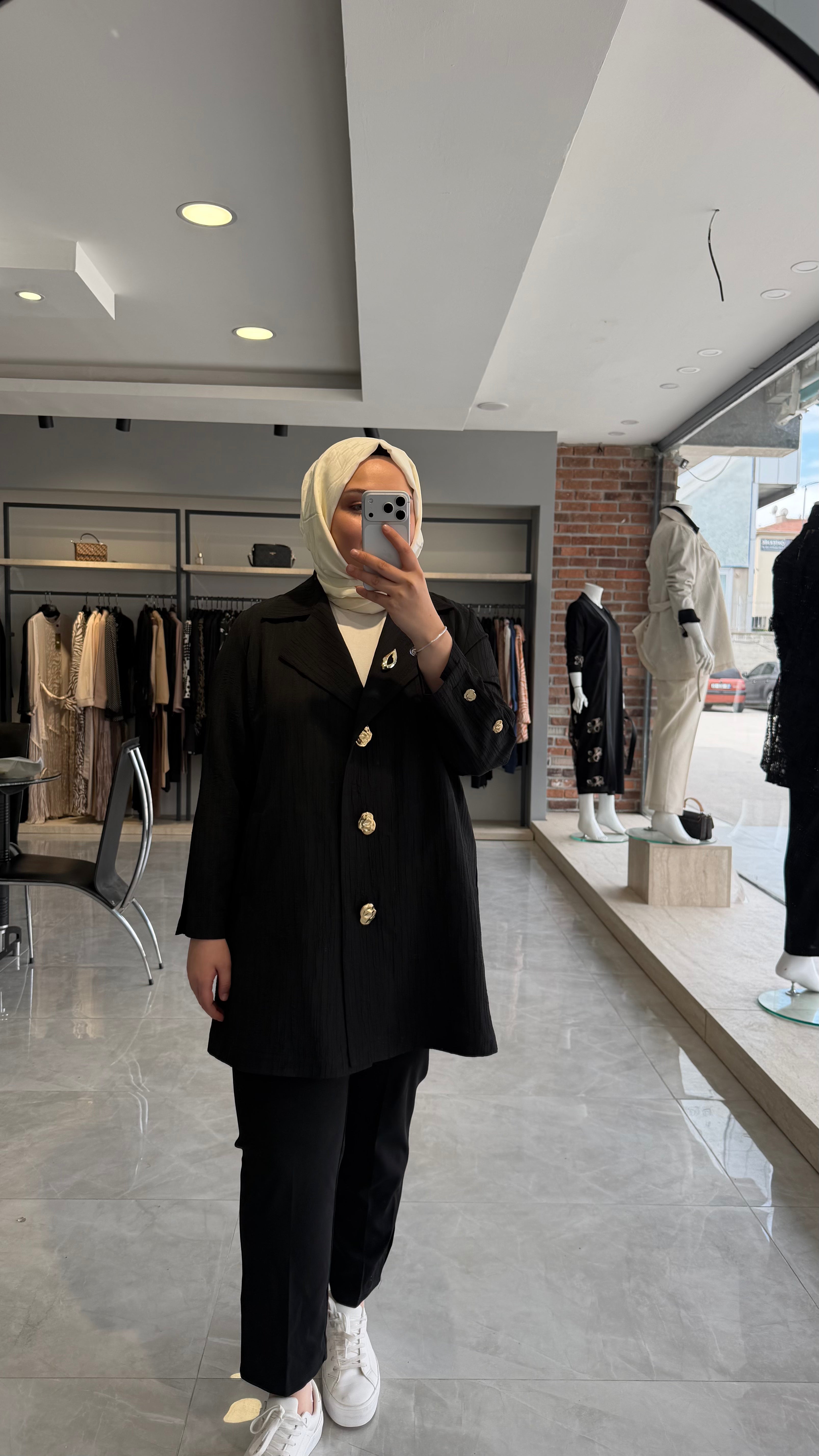 Gold Detaylı Ceket - 26076