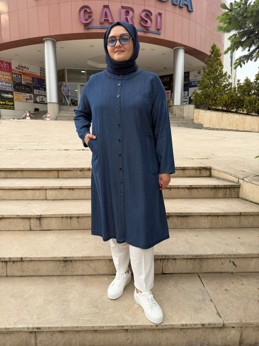 Düğmeli Araboy Tensel Kap - 455