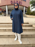 Düğmeli Araboy Tensel Kap - 455
