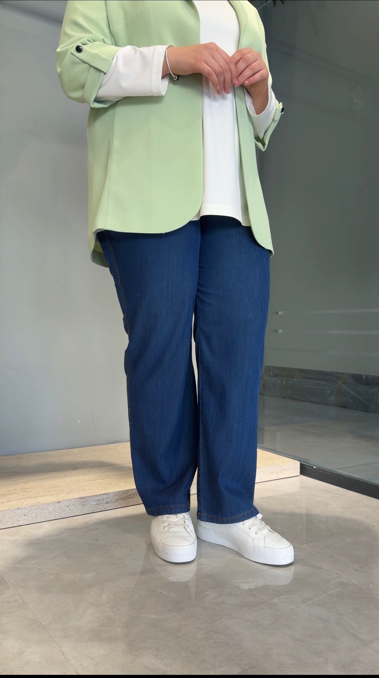 Bol Paça Tencel Kot Pantolon - 506