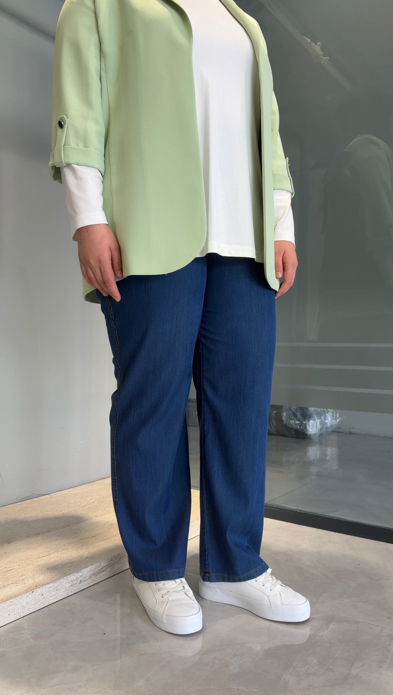 Bol Paça Tencel Kot Pantolon - 506