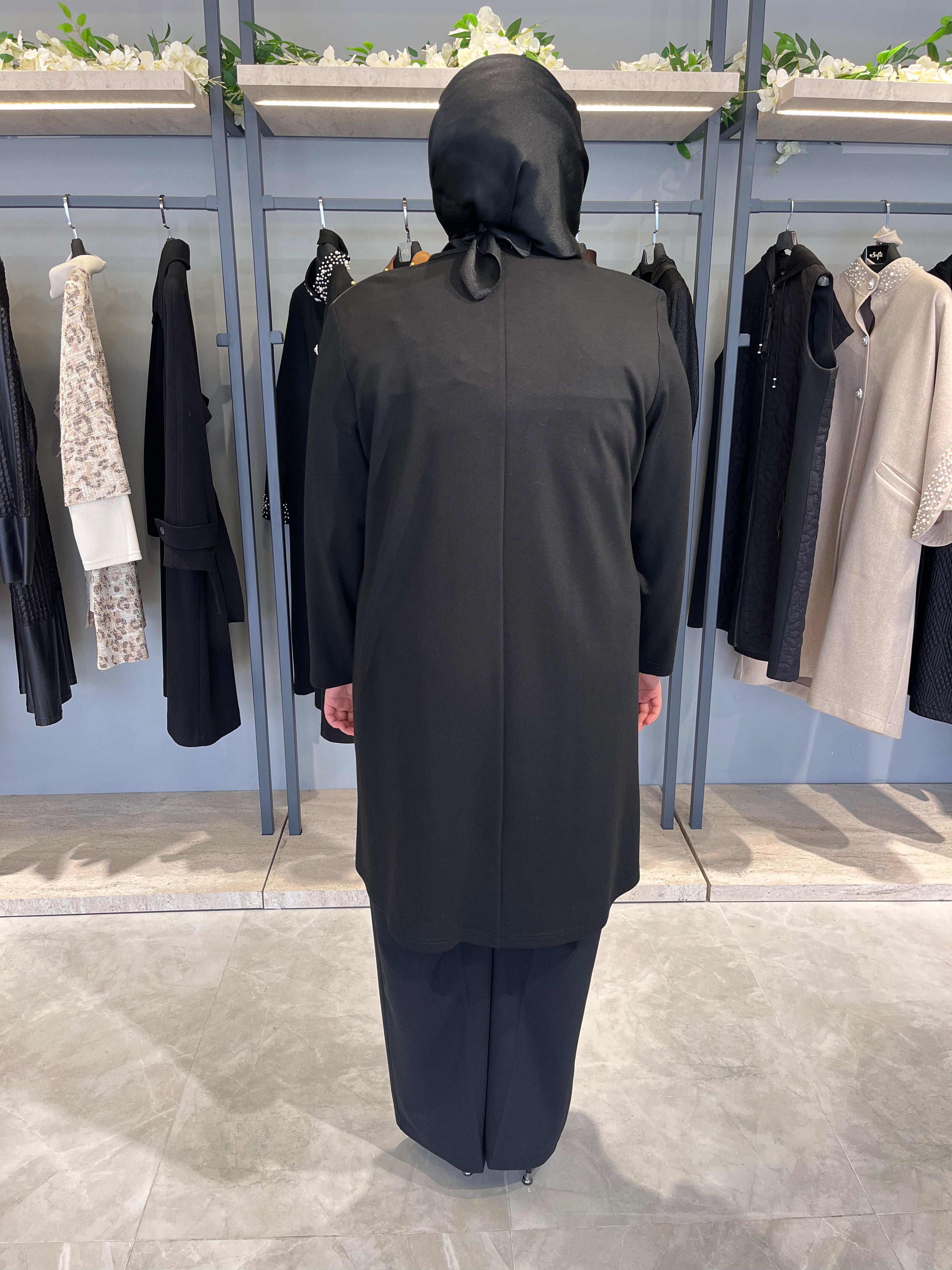 Gold İncili Yandan Fermuarlı Tunik - 26050