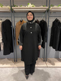 Taş İşlemeli İncili Astarsız Reglan Kol Kaban - 26043