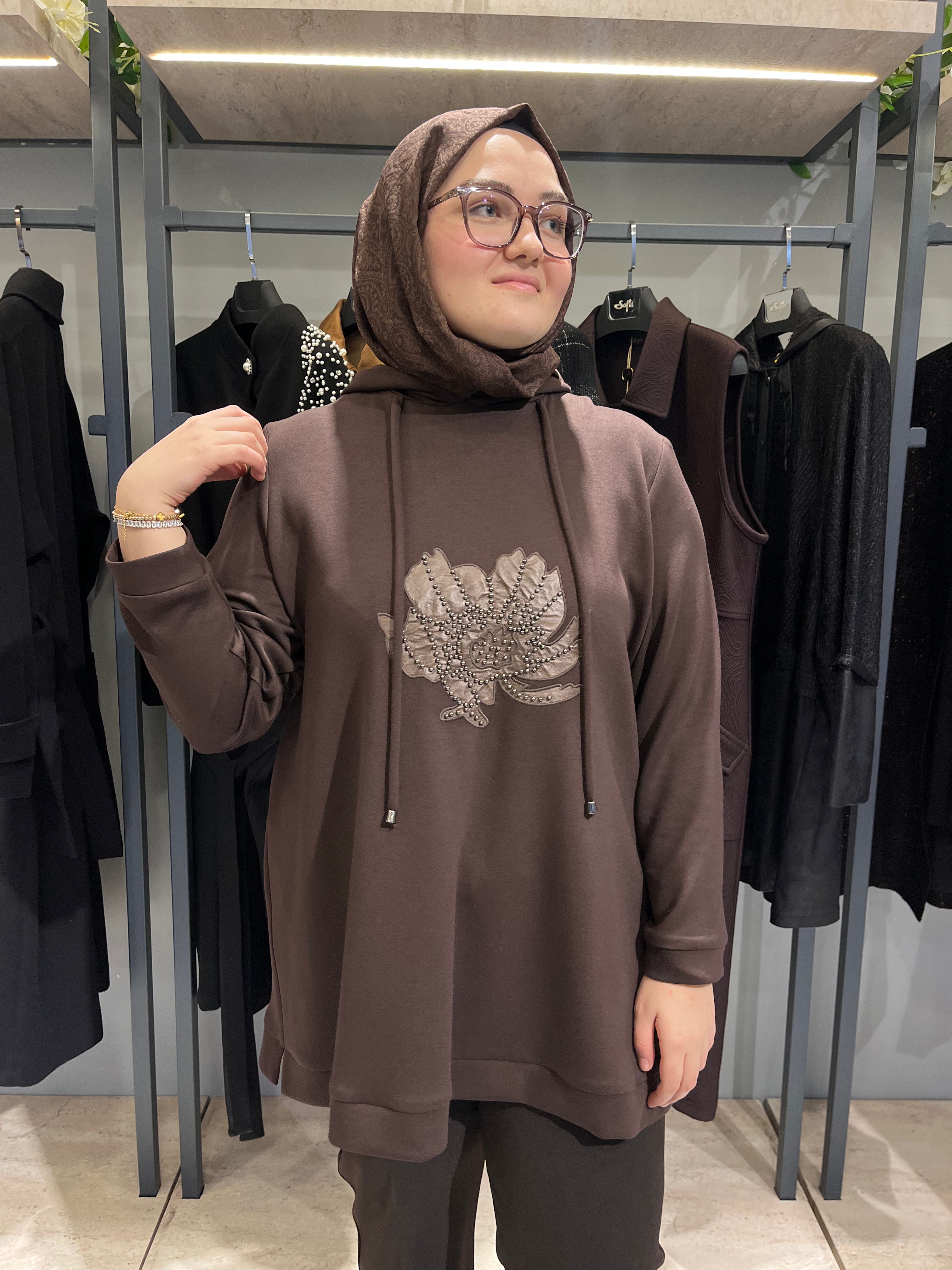Önü Baskılı Kapüşonlu Oysho Sweatshirt - 26034