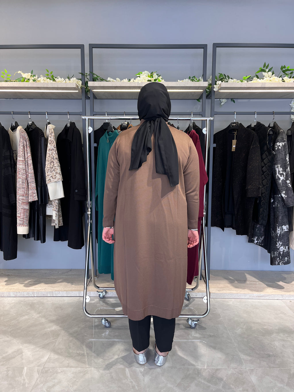 Yarım Fermuarlı Standart Triko Tunik - 4738