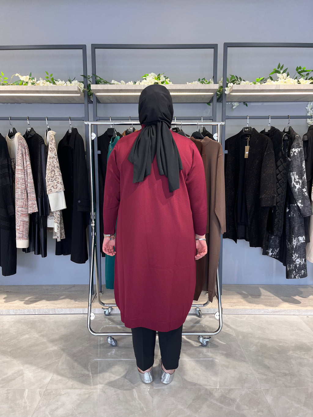 Yarım Fermuarlı Standart Triko Tunik - 4738