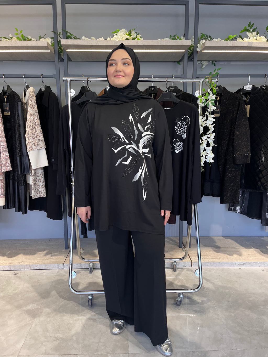 Önü Baskılı Günlük Tunik - 821