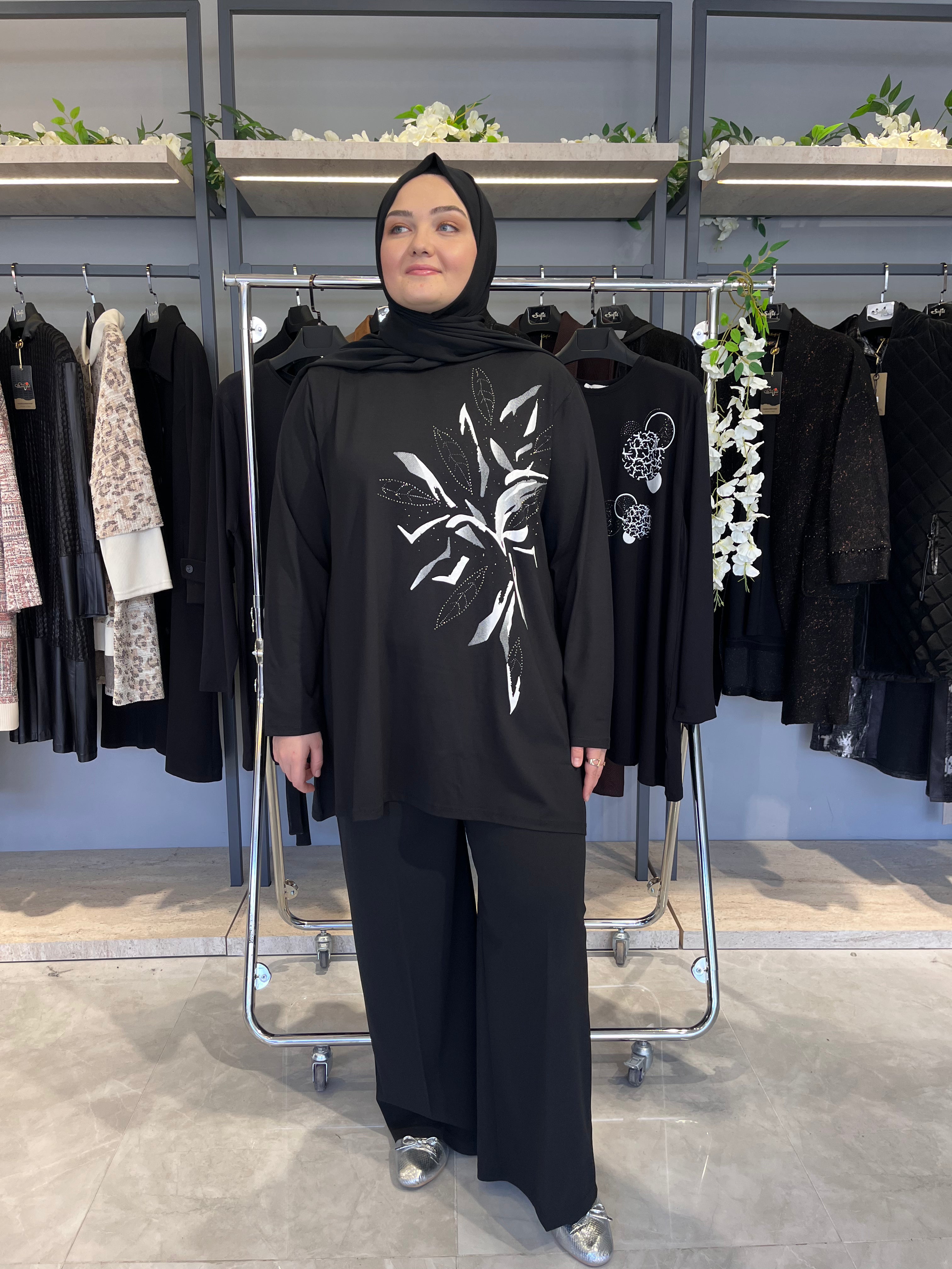 Önü Baskılı Günlük Tunik - 821