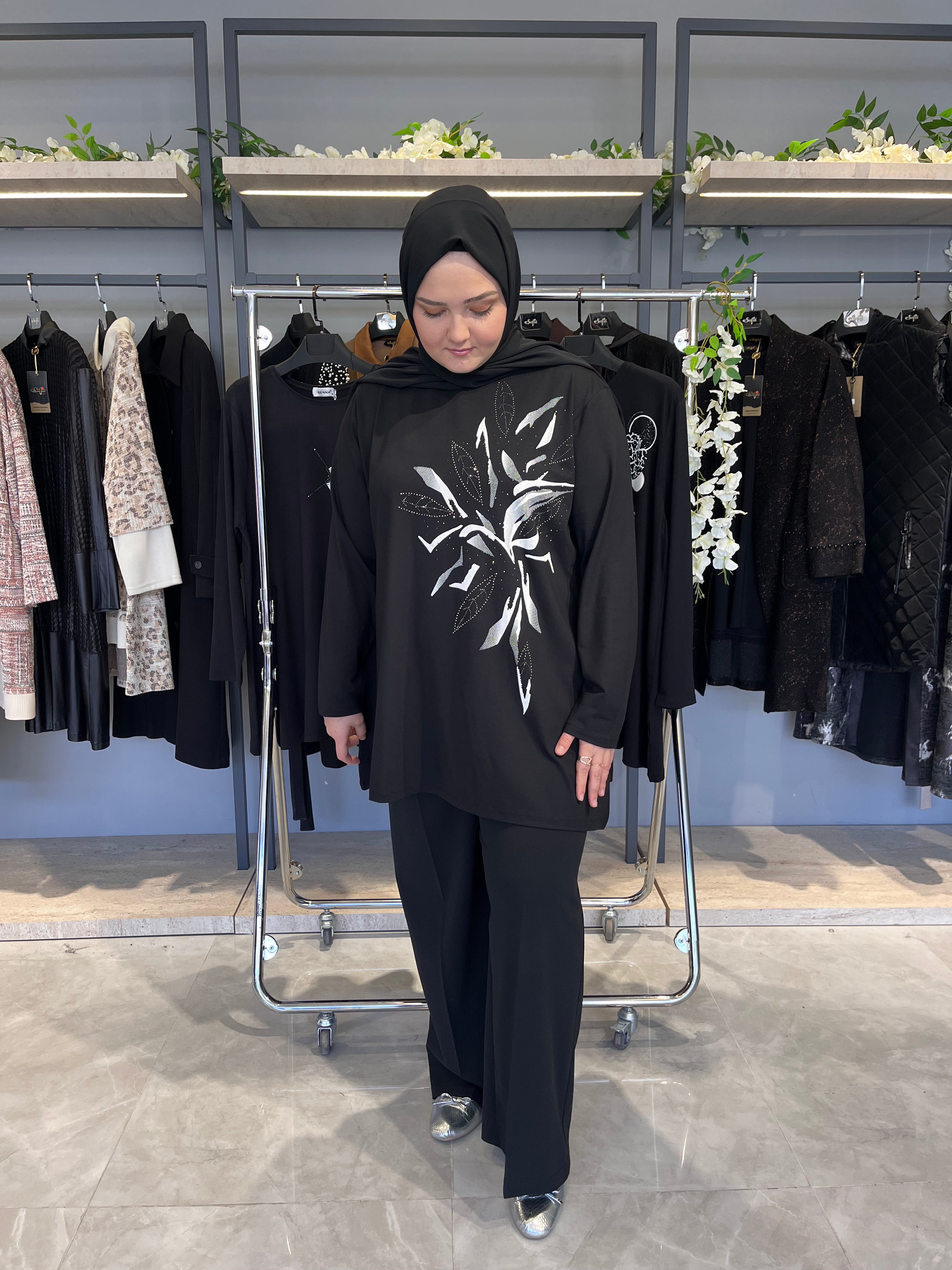 Önü Baskılı Günlük Tunik - 821