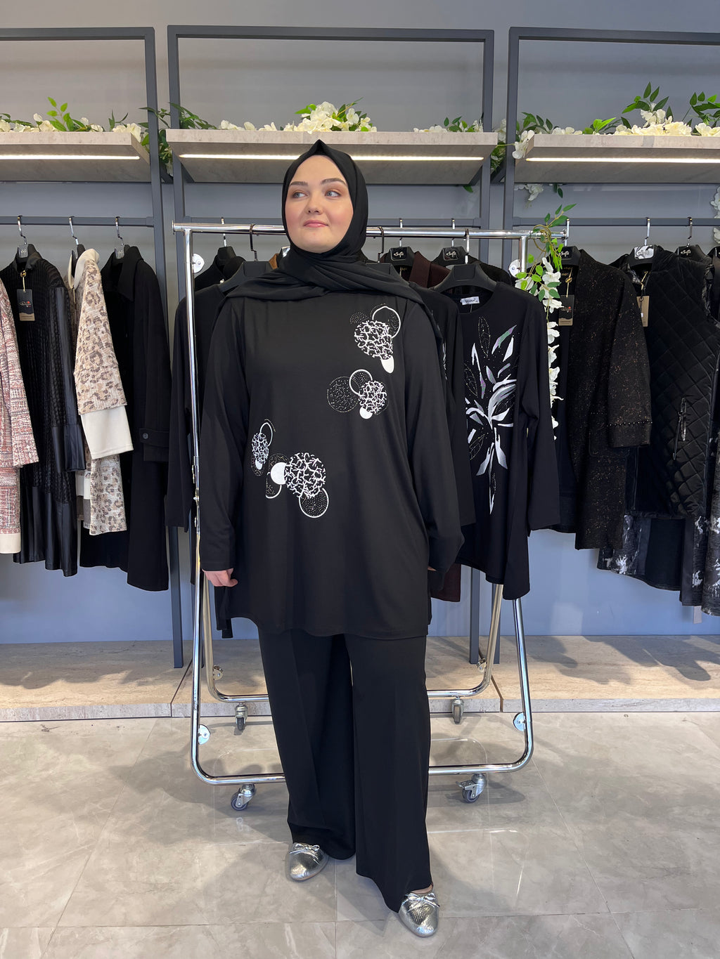 Önü Baskılı Günlük Tunik - 818