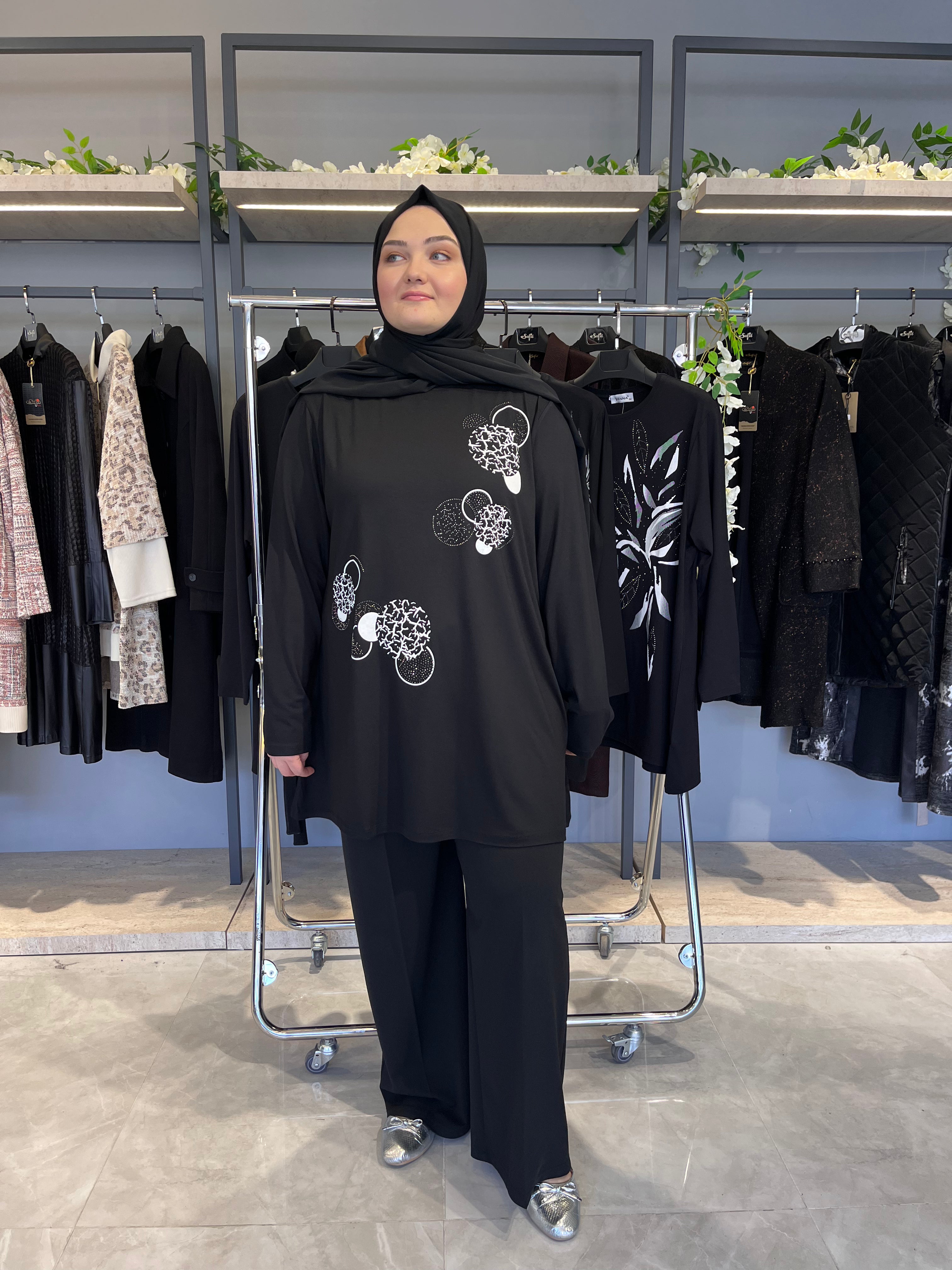 Önü Baskılı Günlük Tunik - 818