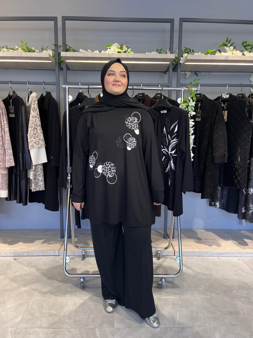 Önü Baskılı Günlük Tunik - 818