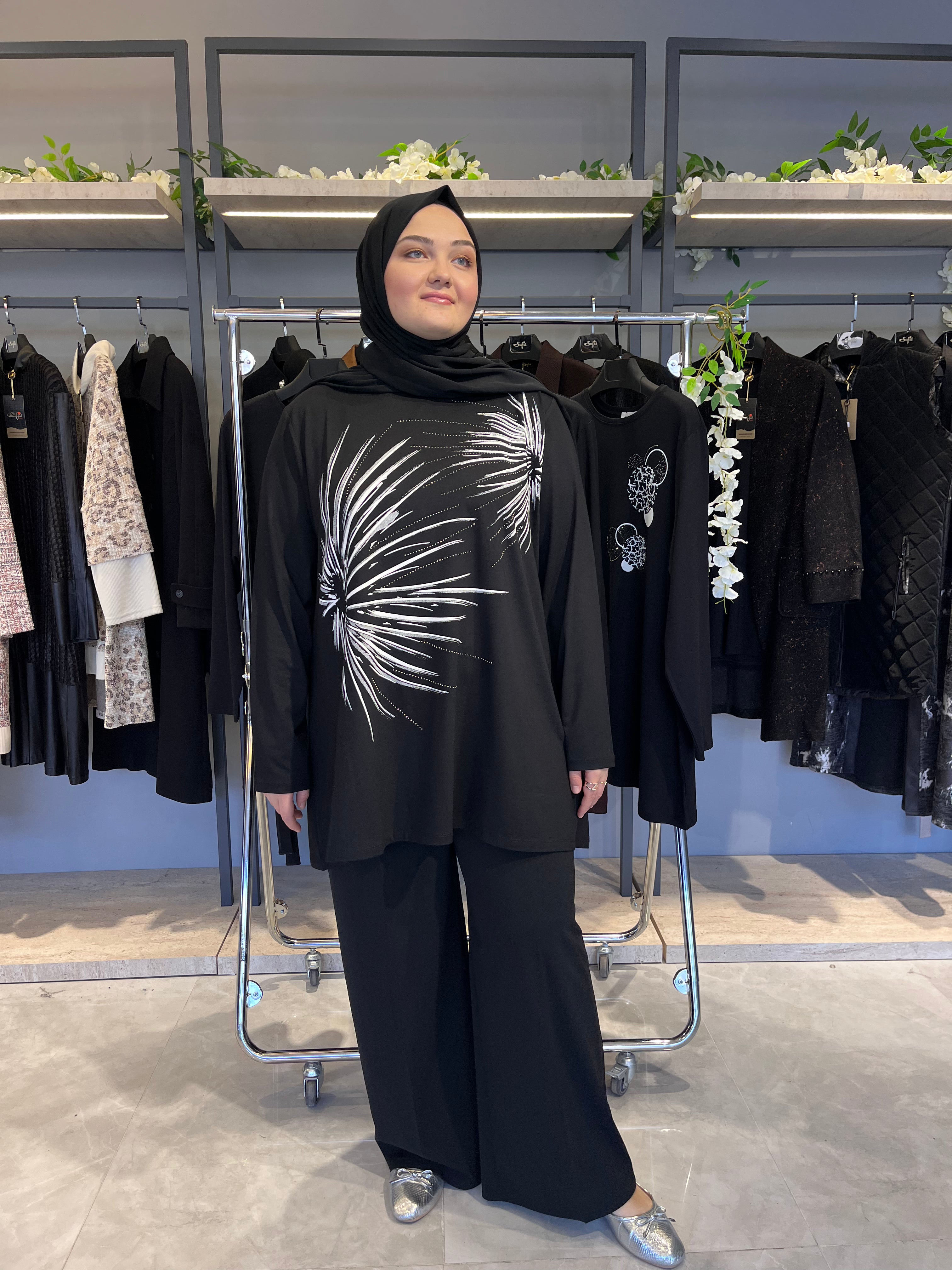 Önü Baskılı Günlük Tunik - 822