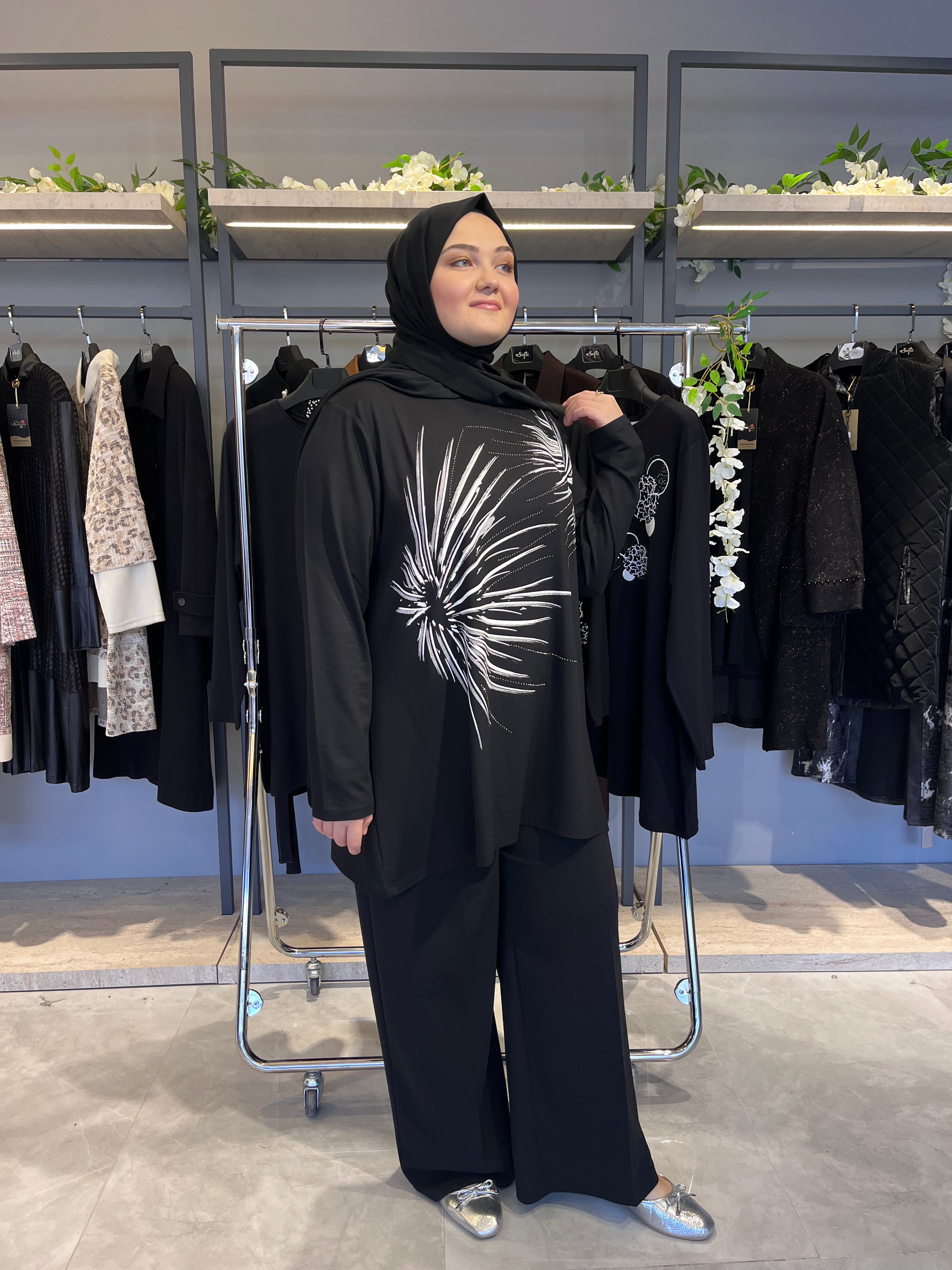 Önü Baskılı Günlük Tunik - 822