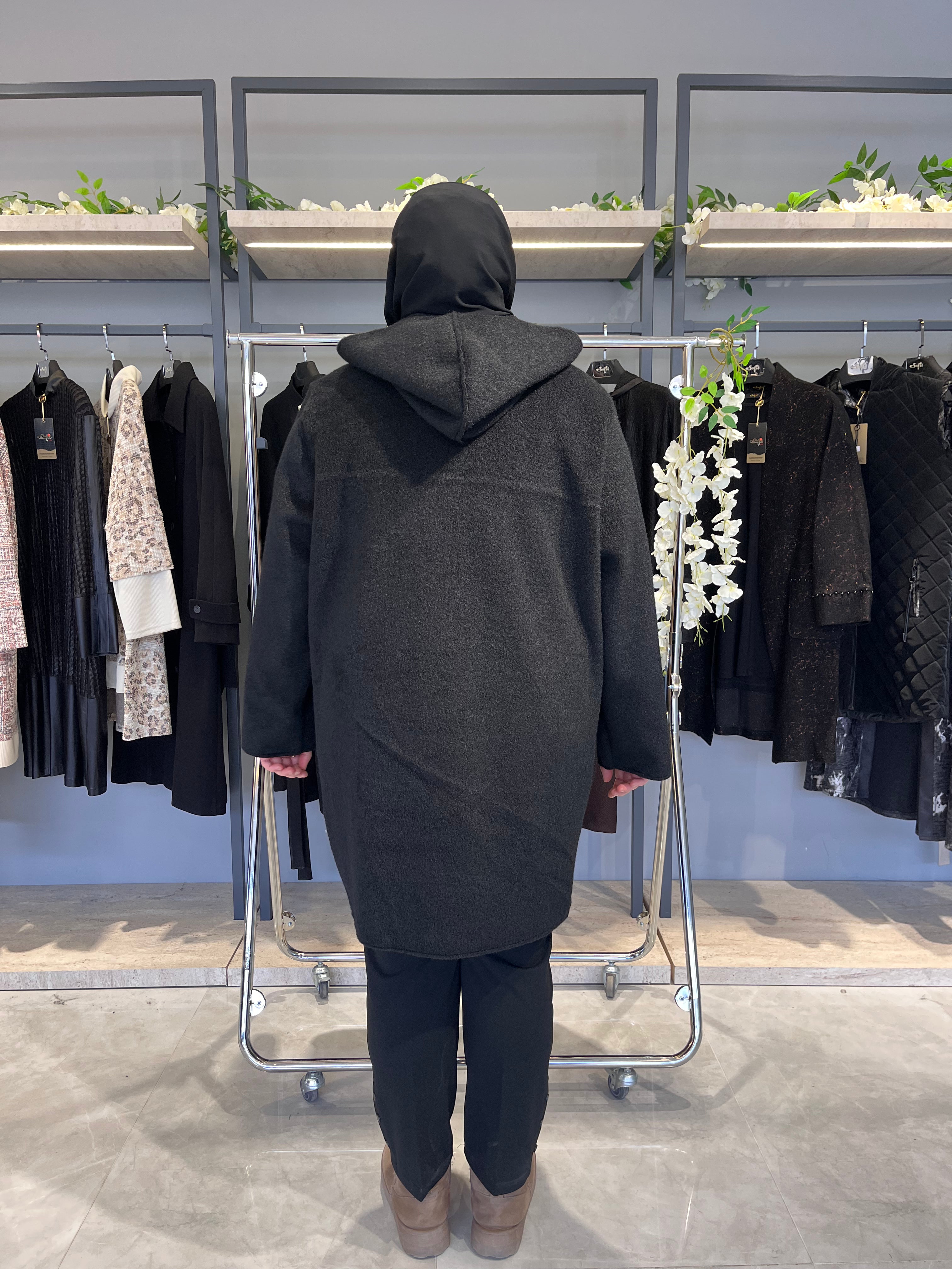 Kapüşonlu Kaşmir Kaban - 792