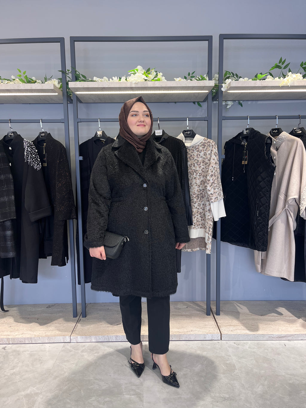 Beli Lastikli Şık Astarsız Kaban - 26029