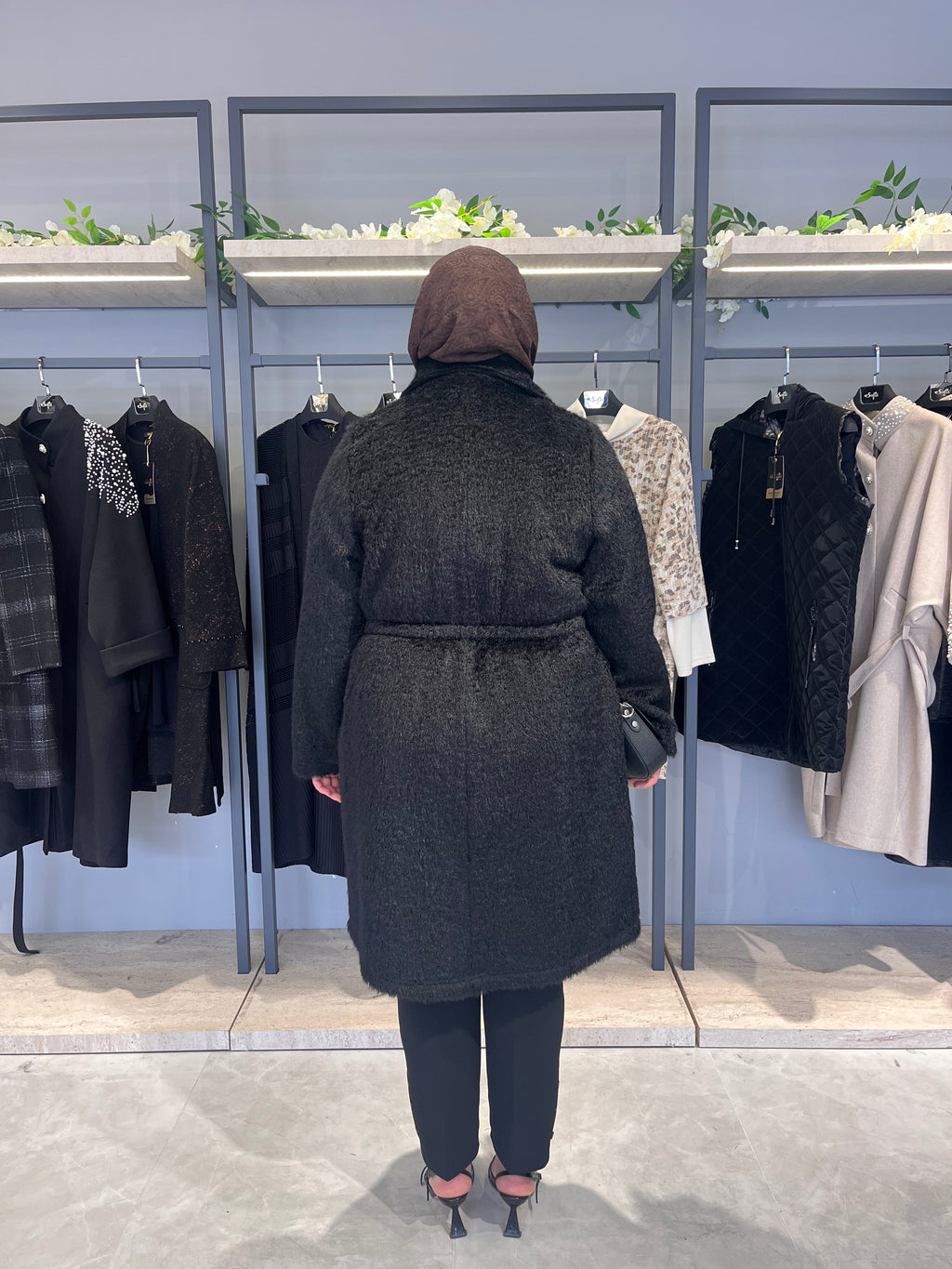 Beli Lastikli Şık Astarsız Kaban - 26029