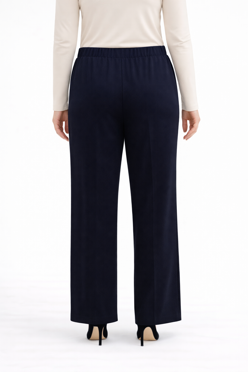 Bol Paça Rahat Kalıp Krep Pantolon - 2315