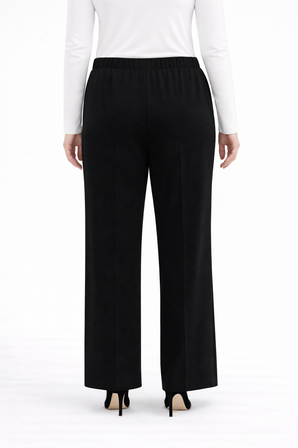 Bol Paça Rahat Kalıp Krep Pantolon - 2315