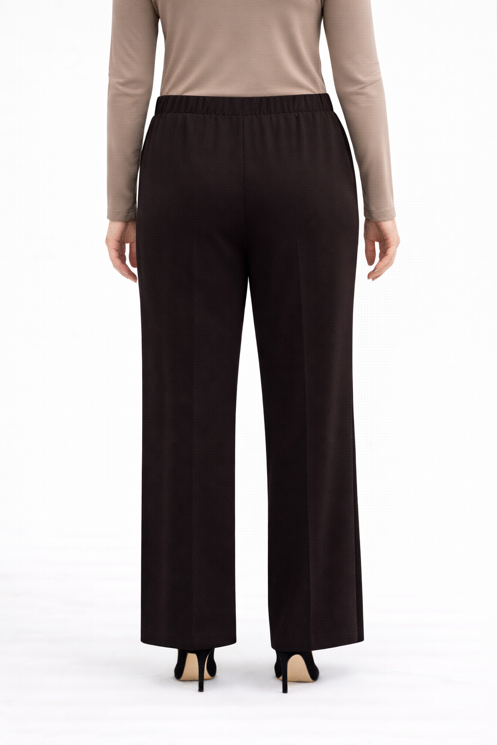 Bol Paça Rahat Kalıp Krep Pantolon - 2315